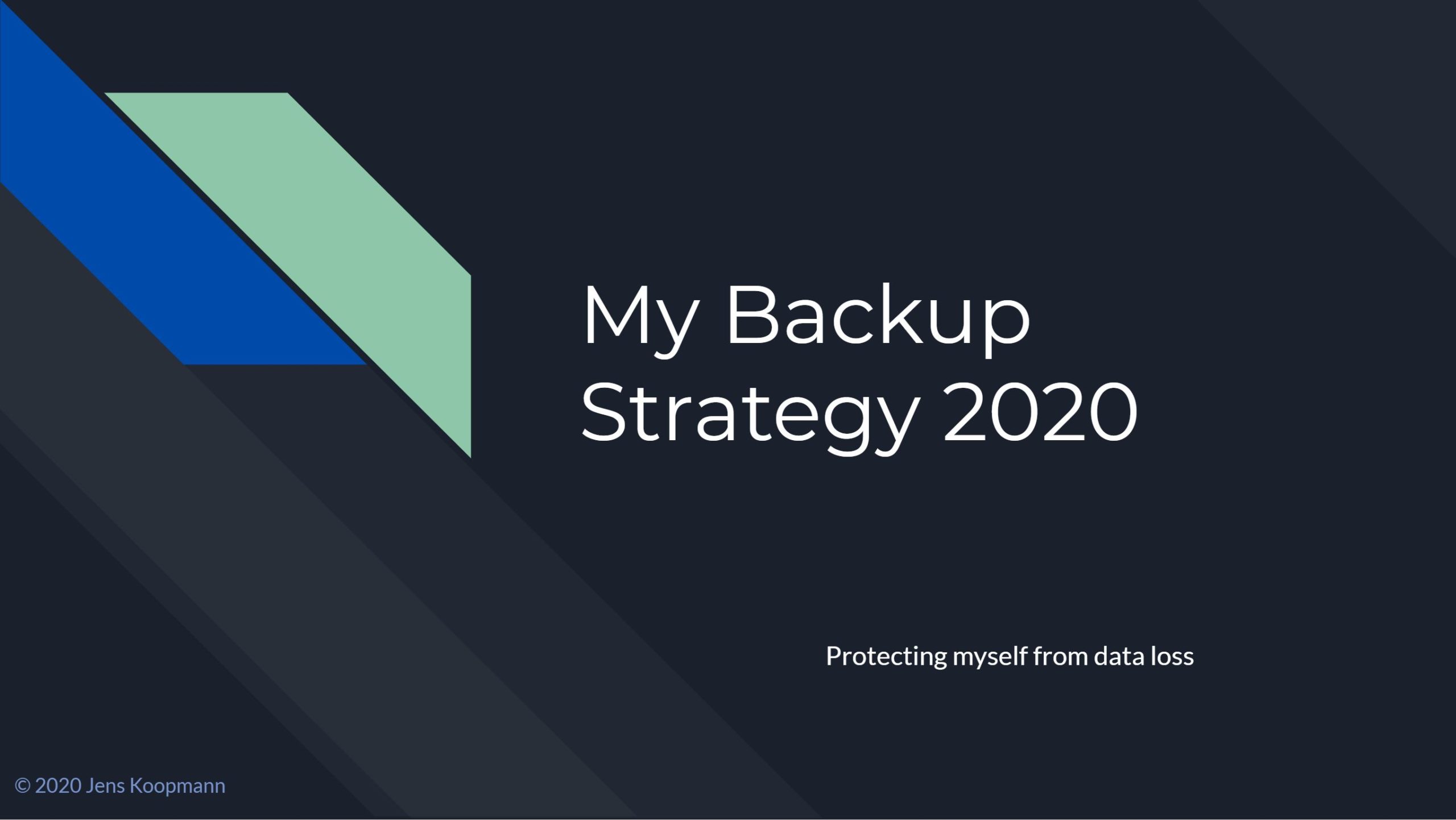 Backup-Strategie für Fotos - meine 2020-Version